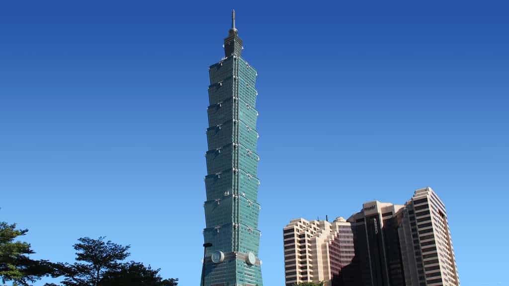 Taipei 101, le majestueux bambou bleu turquoise