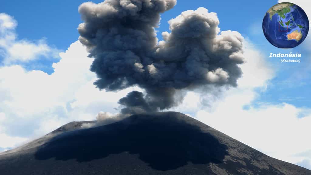 Le Krakatoa, en Indonésie, et son éruption de 1883
