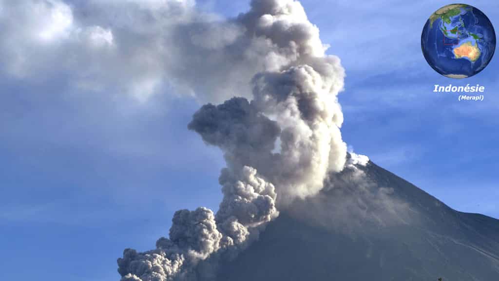 Le Merapi, un volcan indonésien très actif
