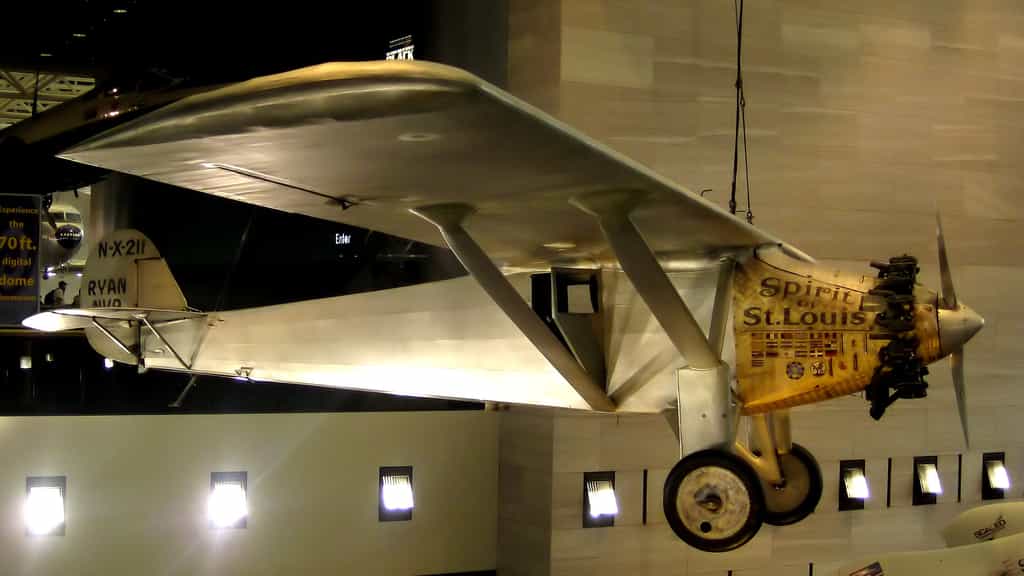 Le Spirit of St. Louis (l'avion de Charles Lindbergh) et la traversée de l’Atlantique