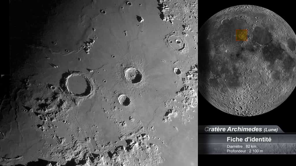 Le cratère Archimedes sur la Lune