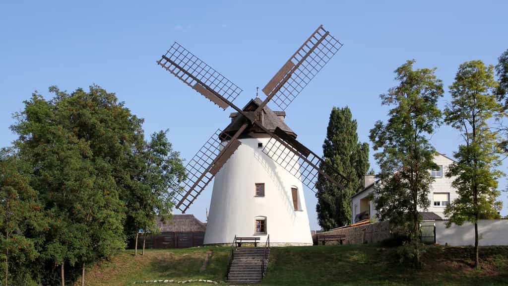 Le moulin à vent de Podersdorf am See, Autriche