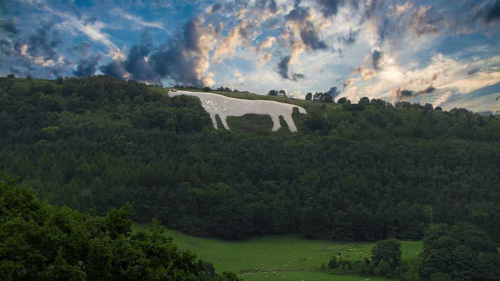 Le Cheval blanc de Kilburn en Angleterre
