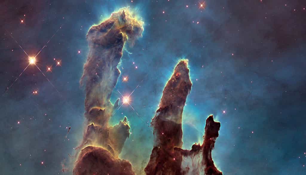 « Les piliers de la création » dans l'œil d'Hubble