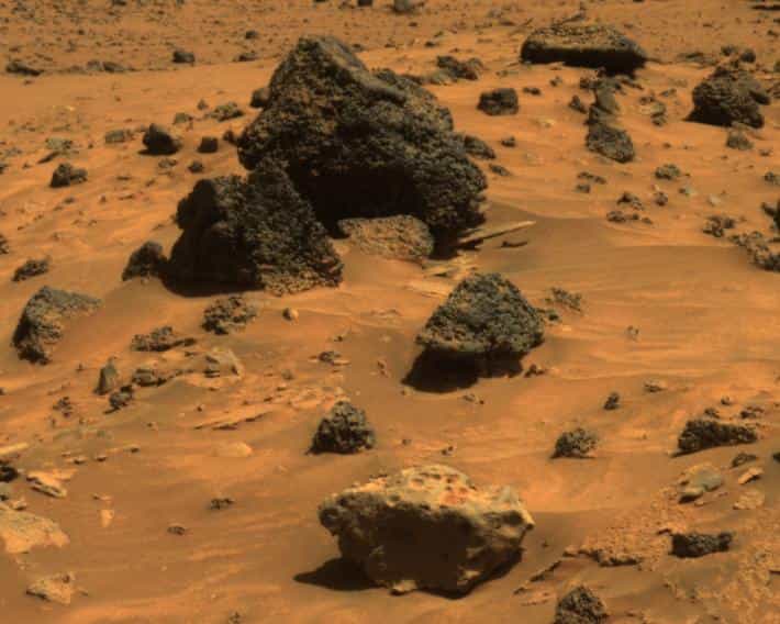 Une météorite sur Mars ?