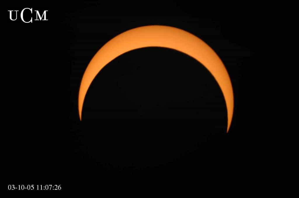 Eclipse partielle de soleil du 3 octobre