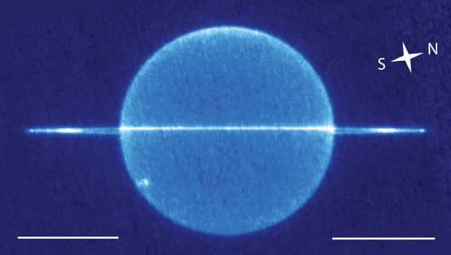 Uranus vue en infrarouge par le Keck II