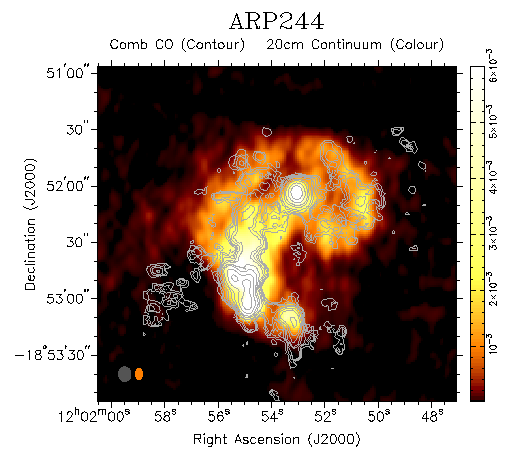 Galaxies des Antennes en radio