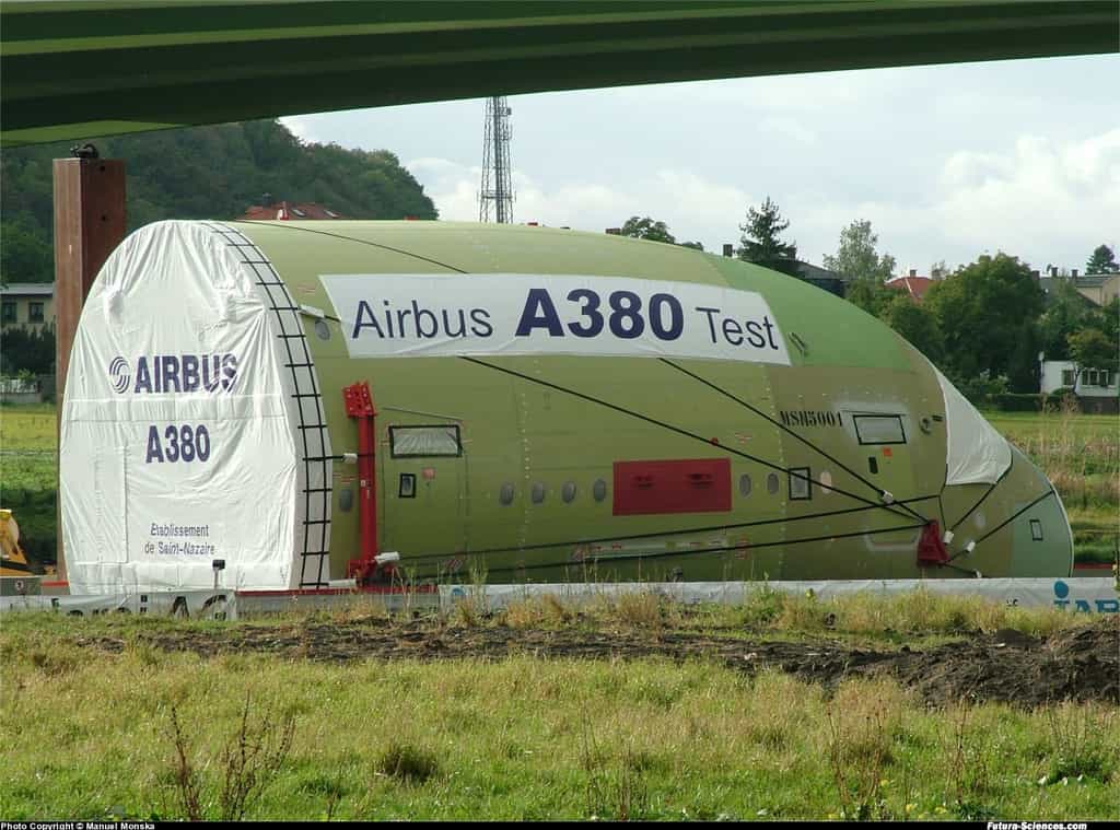 Partie de l'A380 en Allemagne
