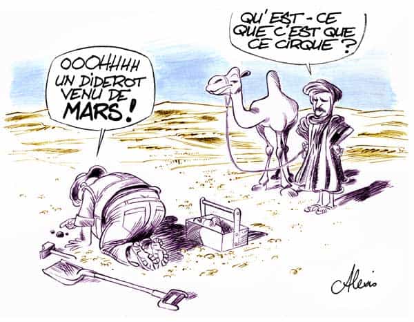 Météorites martiennes : Diderot, le compagnon de la Chassignite