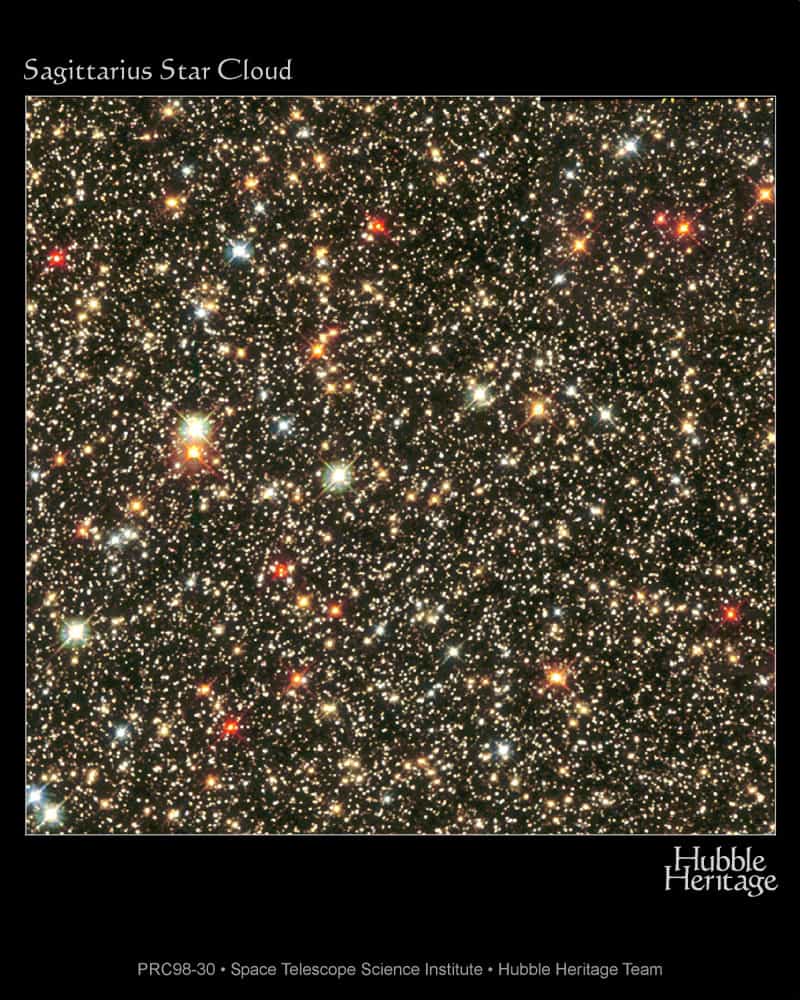 Hubble : nuage d'étoiles du Sagittaire