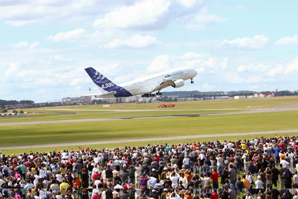 Un Airbus A380 au décollage