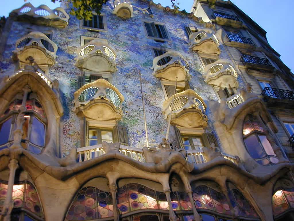 La Casa Batlló de Gaudí, à Barcelone (Espagne)
