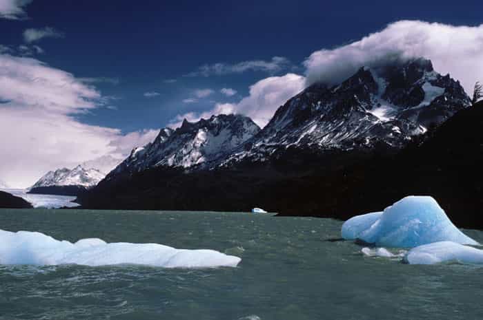 Le lac Grey de Patagonie, au Chili