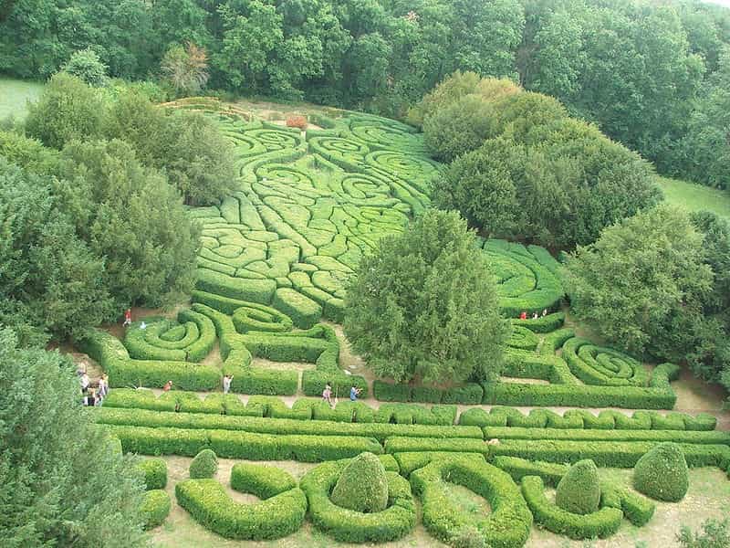 Le jardin du château Andrássy, à Tiszadob, en Hongrie