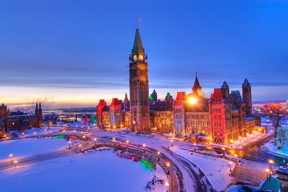 Illuminations de Noël au Canada