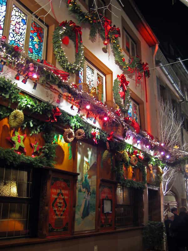 Décor de Noël à Strasbourg, en Alsace