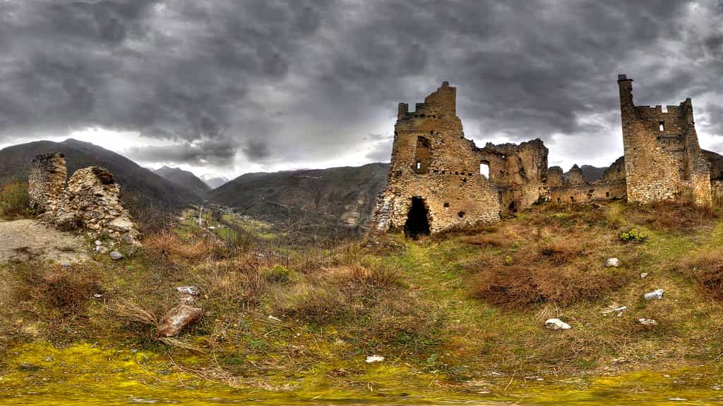 Les ruines du château de Miglos