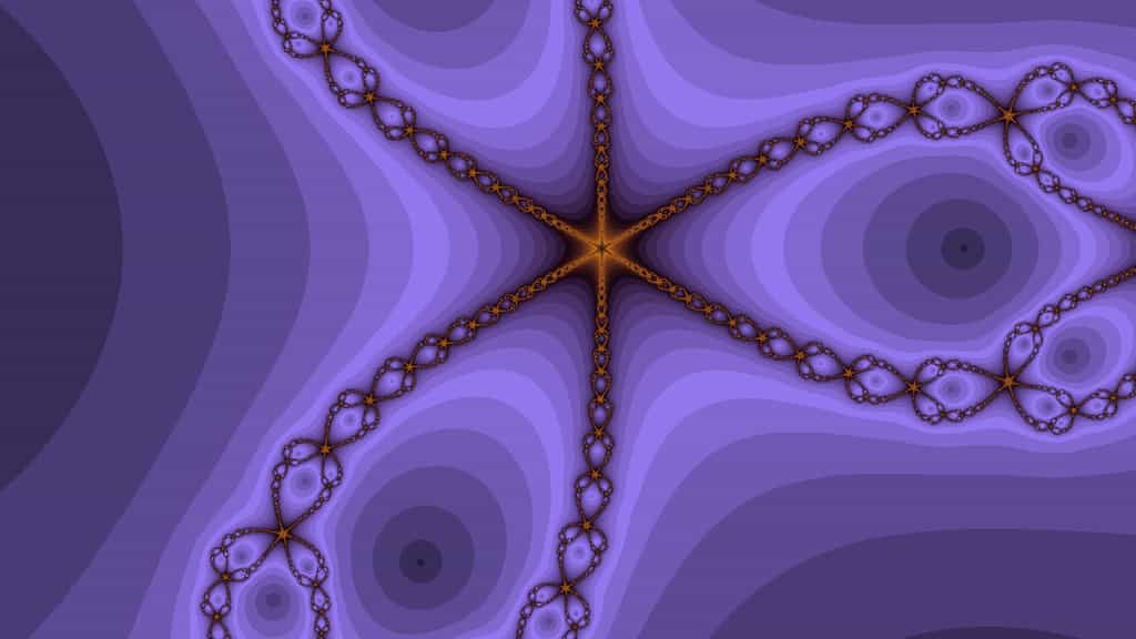 Mystérieuse fractale violette