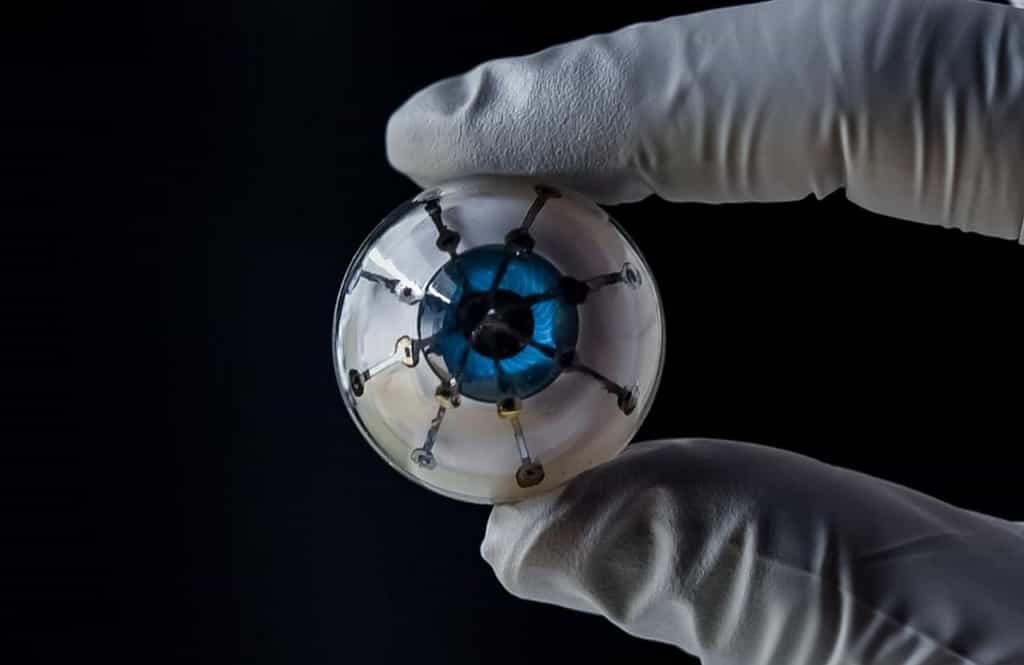 Le prototype d’œil bionique fabriqué par impression 3D. © University of Minnesota, McAlpine Group