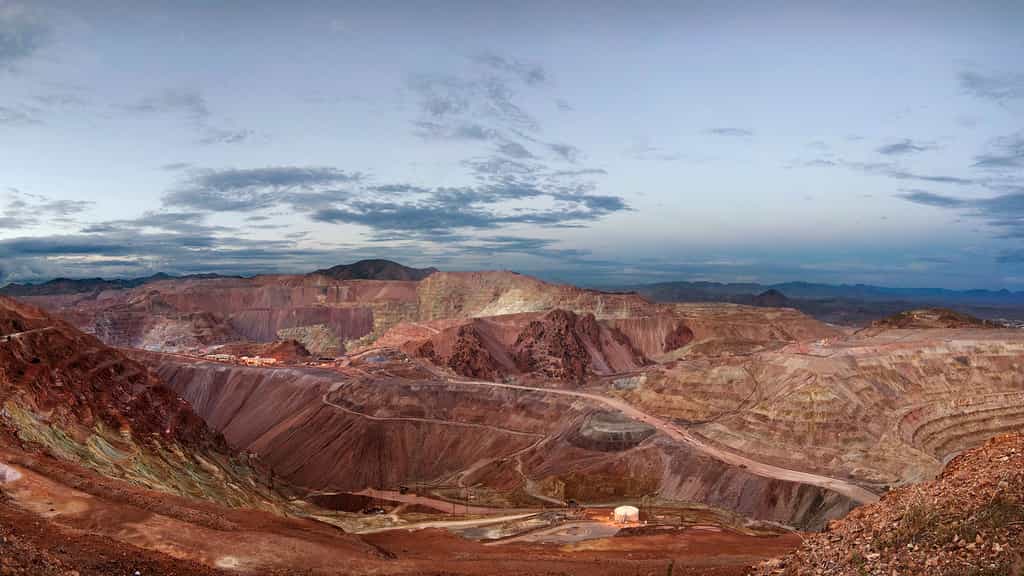La mine de Morenci, en Arizona, une des plus grandes exploitations de cuivre