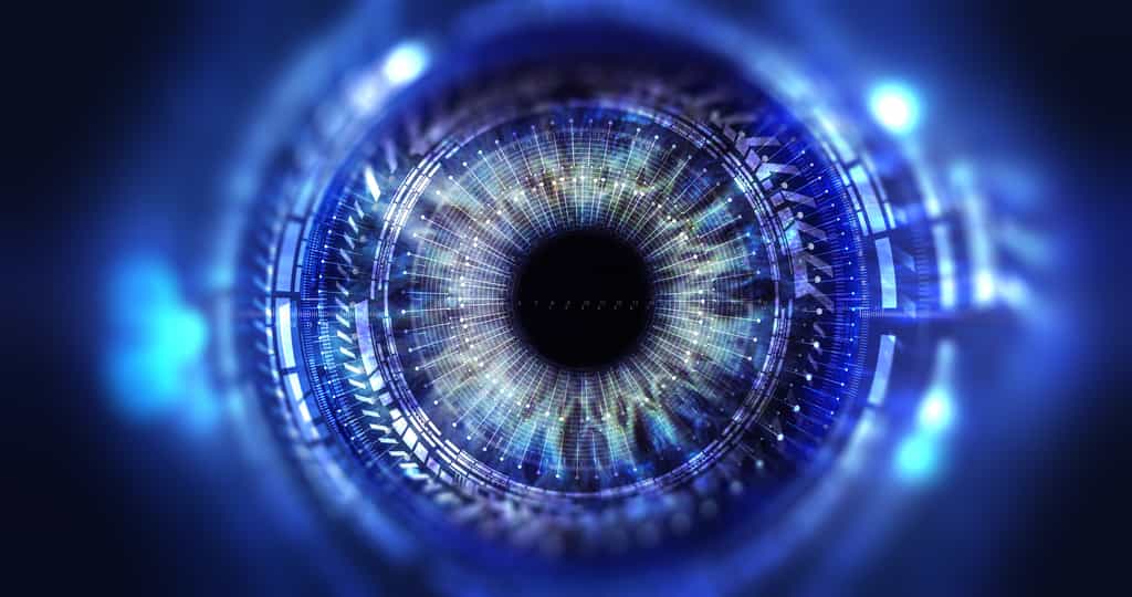 Le scanner d’iris est considéré comme l’un des systèmes biométriques les plus fiables. © spainter_vfx




