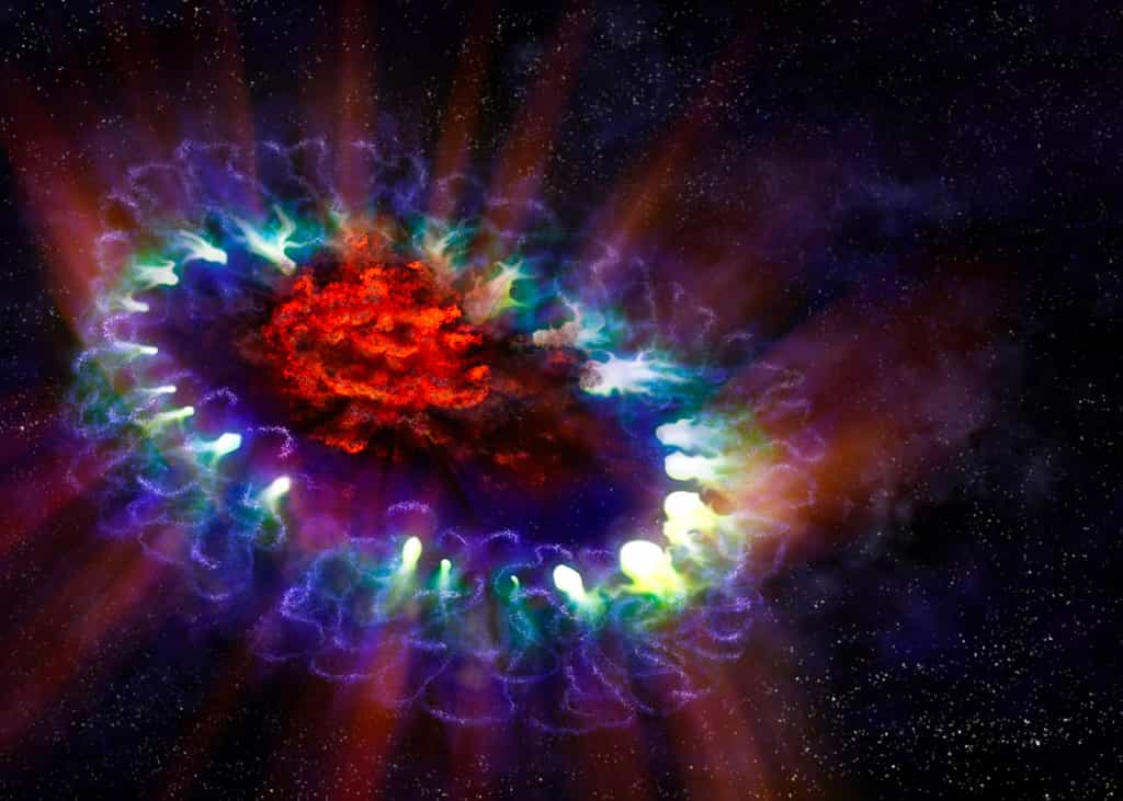 L'anneau de débris de la supernova SN 1987a