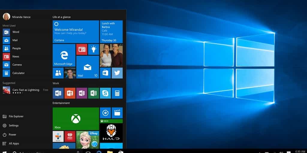 Windows 10, système d'exploitation de Microsoft, est sorti le 29 juillet 2015. © Microsoft
