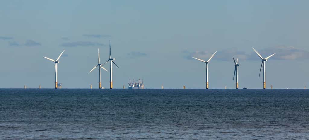 Des éoliennes offshore au pays de Galles. © philipbird123, Fotolia