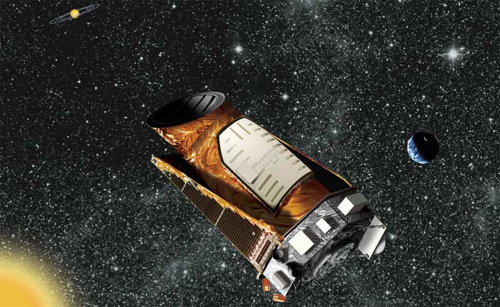 Kepler, de nouveau capable de pointer des étoiles pendant une longue période, s’est vu attribuer une nouvelle mission de recherche d’exoplanètes. Baptisée K2, elle s’étendra jusqu’à juin 2016. © Nasa