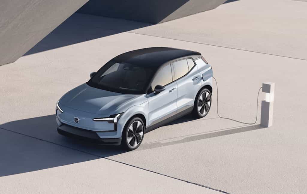 De EX30 belooft veel voor een prijs die lager blijft dan die van het Tesla -model 3. © Volvo