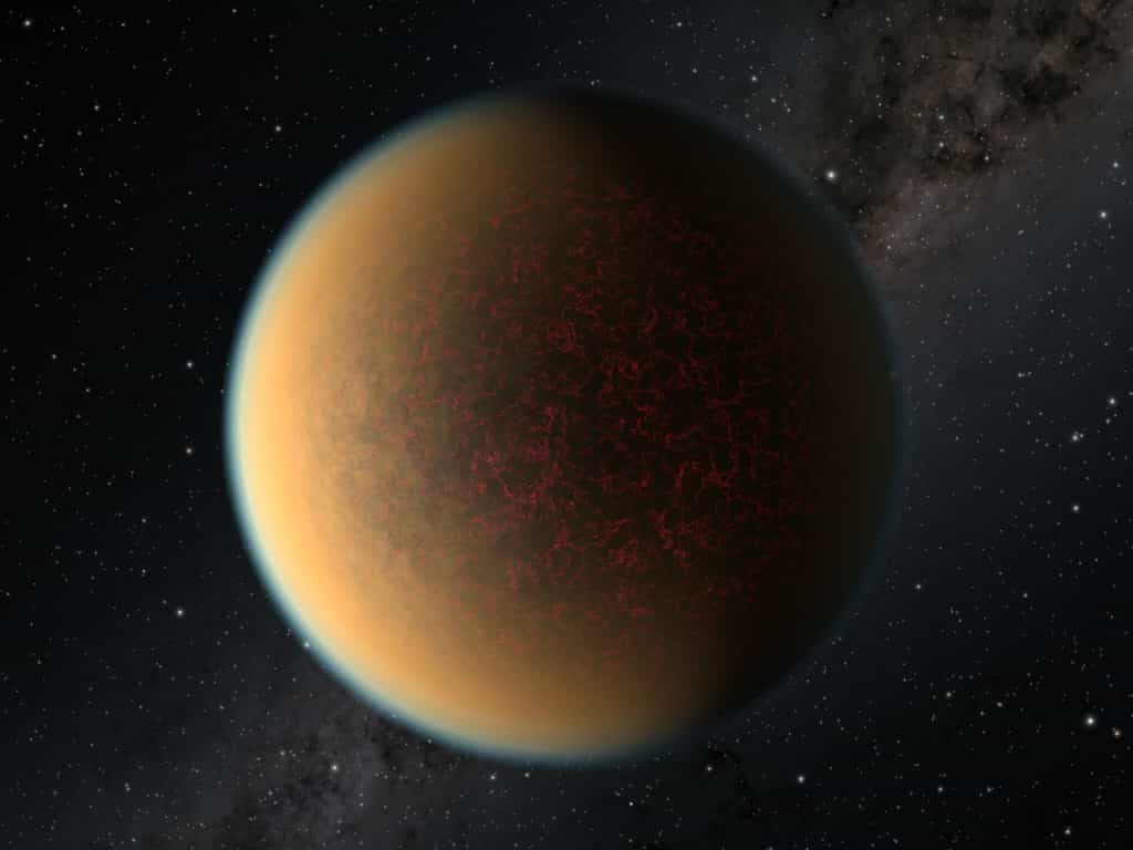 Cette image est une impression d'artiste de l'exoplanète GJ 1132 b. © Nasa, ESA, et R. Hurt (IPAC Caltech)