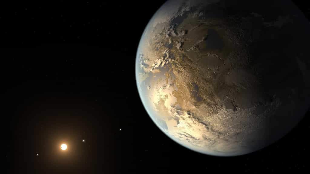 Une image d'artiste d'une exoterre dans un système d'exoplanètes autour d'une étoile semblable au Soleil. © NASA, Ames, SETI Institute, JPL