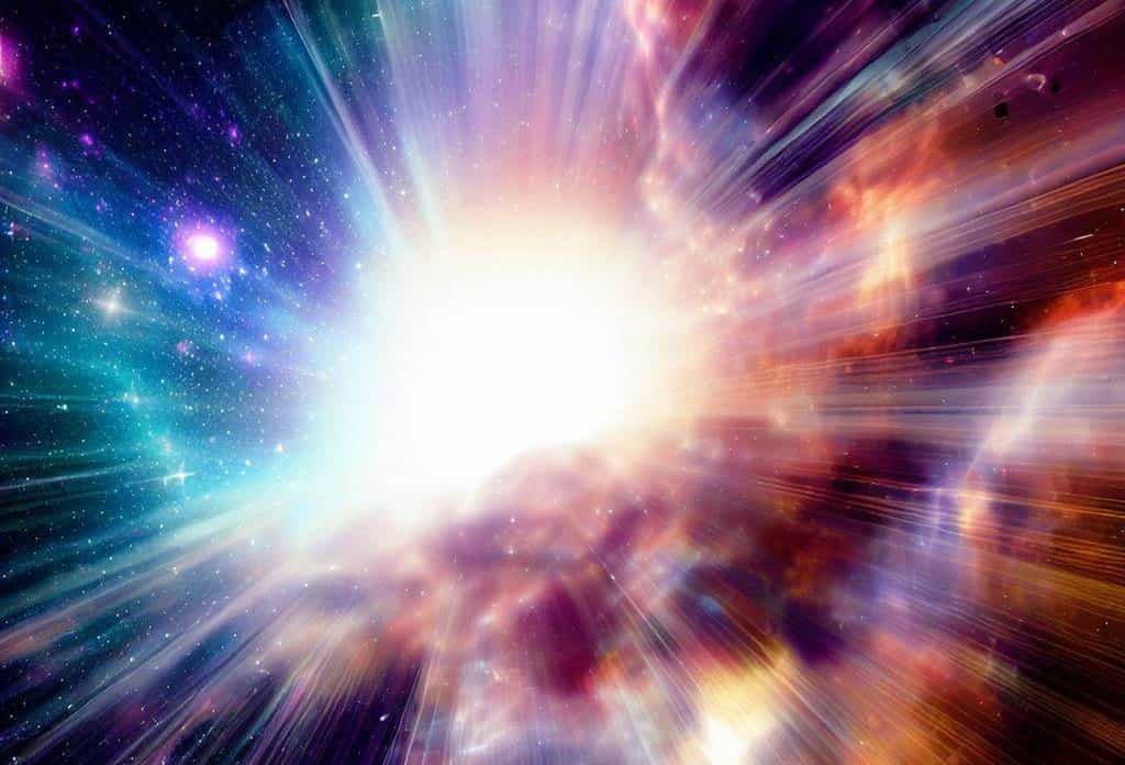 Une vue d'une IA pour une explosion cosmique. © DALL·E