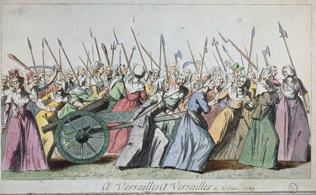 La marche des femmes sur Versailles (5-6 octobre 1789). © Wikimedia Commons, Public Domain