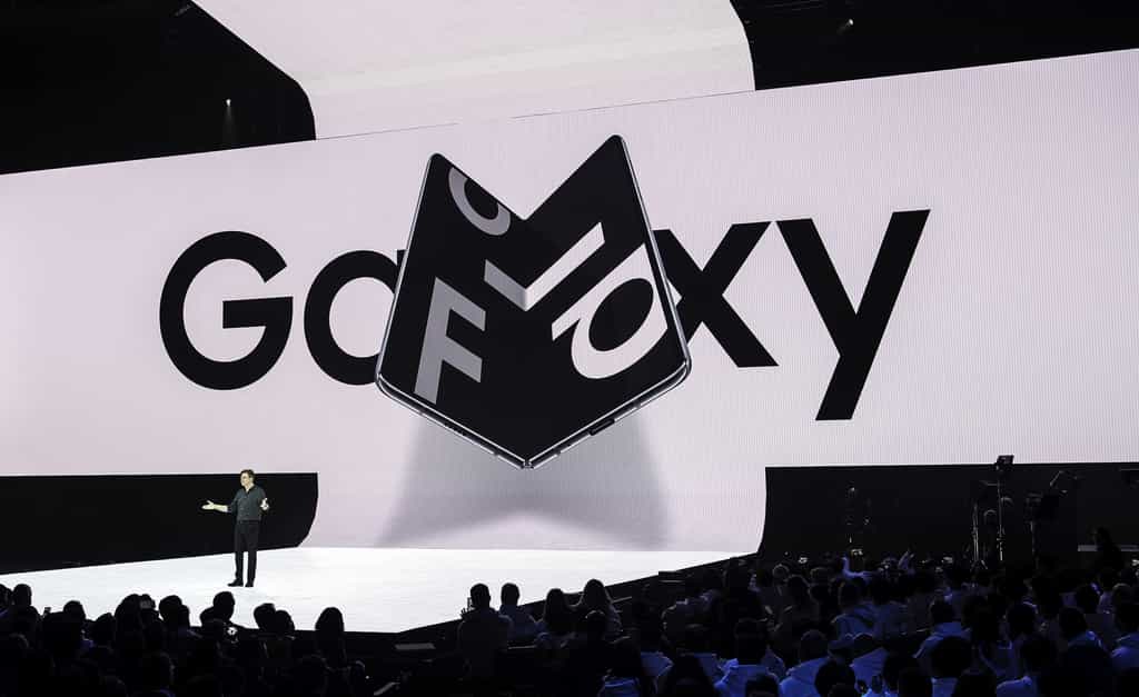 Le Galaxy Fold de Samsung sera commercialisé dès le 6 septembre en Corée du Sud, le 18 septembre en France. © Josh Edelson / AFP