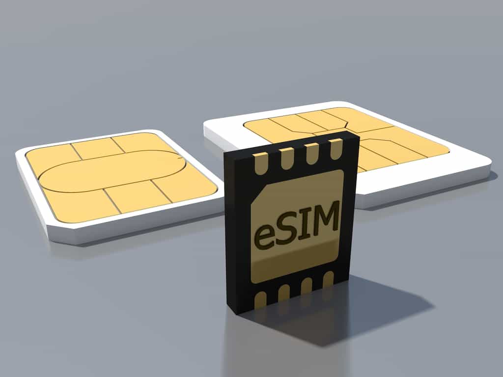 L’eSIM est intégrée à l’intérieur même du smartphone, ce qui évite de de demander une nouvelle carte SIM lorsqu’on change d’opérateur. © Henadz, Adobe Stock