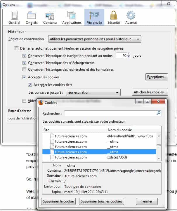 Définition Cookie Futura Tech