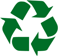 L’anneau de Moebius, logo officiel indiquant le caractère recyclable d’un produit.