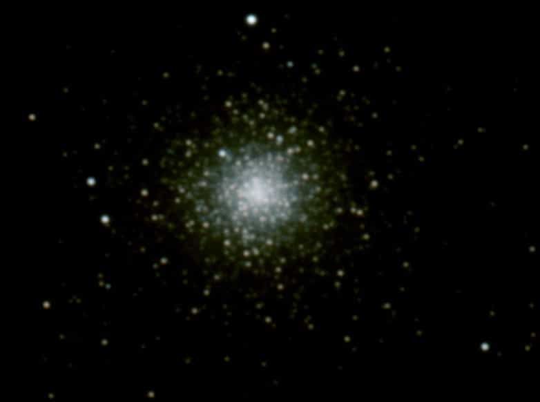 Image réalisée avec une caméra CCD derrière un télescope de 150 mm de diamètre par "Chamois" (son pseudo sur le forum astro)