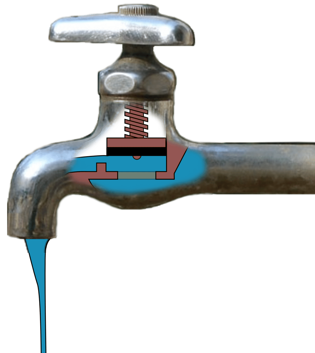 Le robinet à soupape permet de bien contrôler le débit d'un flux.   © Ignacio Icke, CC BY 2.0, Wikimedia Commons