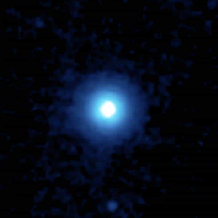 L'étoile Véga et son disque de débris vus par le télescope spatial Spitzer. © Nasa  