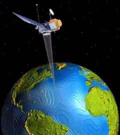 L'altimétrie est une mesure réalisée par un satellite. © educnet.education.fr