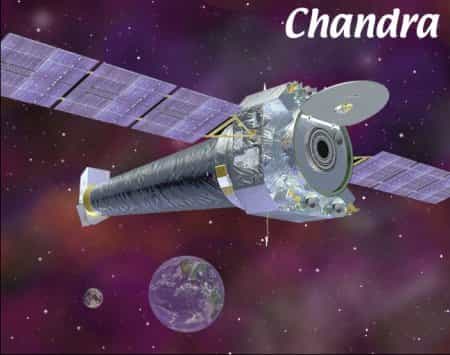 Chandra, un télescope spatial spécialisé dans l'observation des sources de rayons X.
(Crédits : NASA)