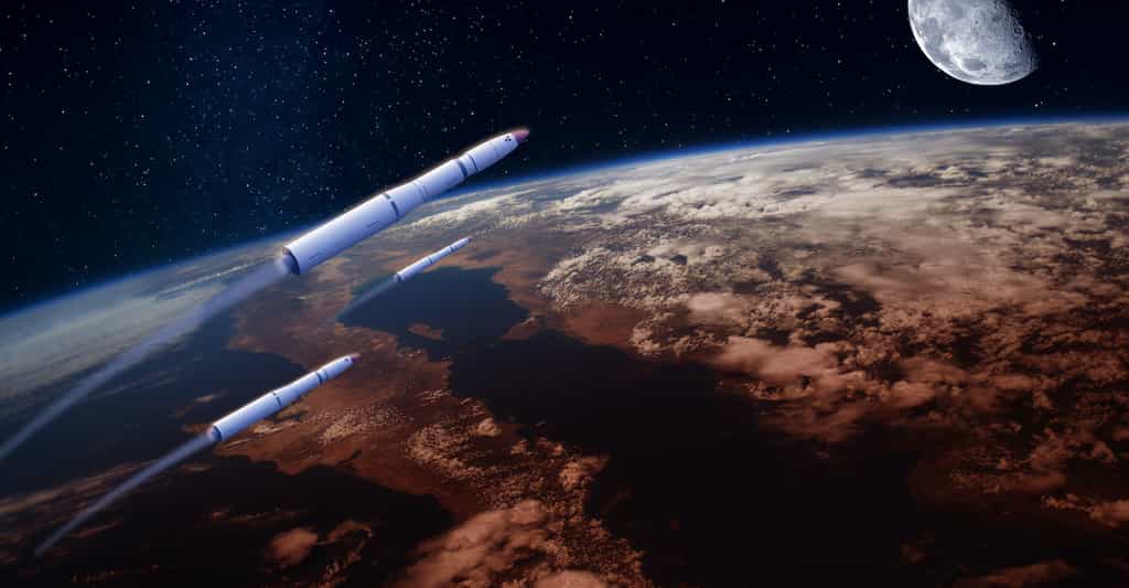 Un missile hypersonique est un missile qui se déplace à plus de cinq fois la vitesse du son. © Maxal Tamor, Adobe Stock
