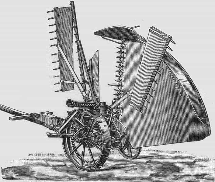 La moissonneuse mécanique a été dessinée en détail par Cyrus McCormick. © DR, Domaine public, Wikimedia Commons