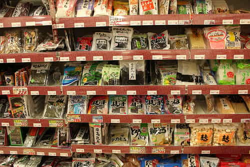 Exemple de EDI : la traçabilité des produits d'un supermarché. © Kyotoiteschroniques, Flickr CC nc by-sa 2.0