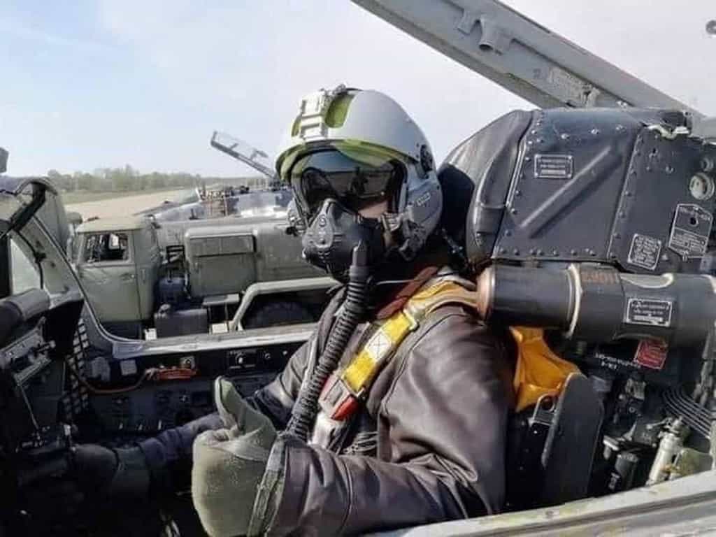 Ce mystérieux pilote de chasse est devenu un héros remontant le moral des troupes ukrainiennes. © Ministère des armée ukrainien