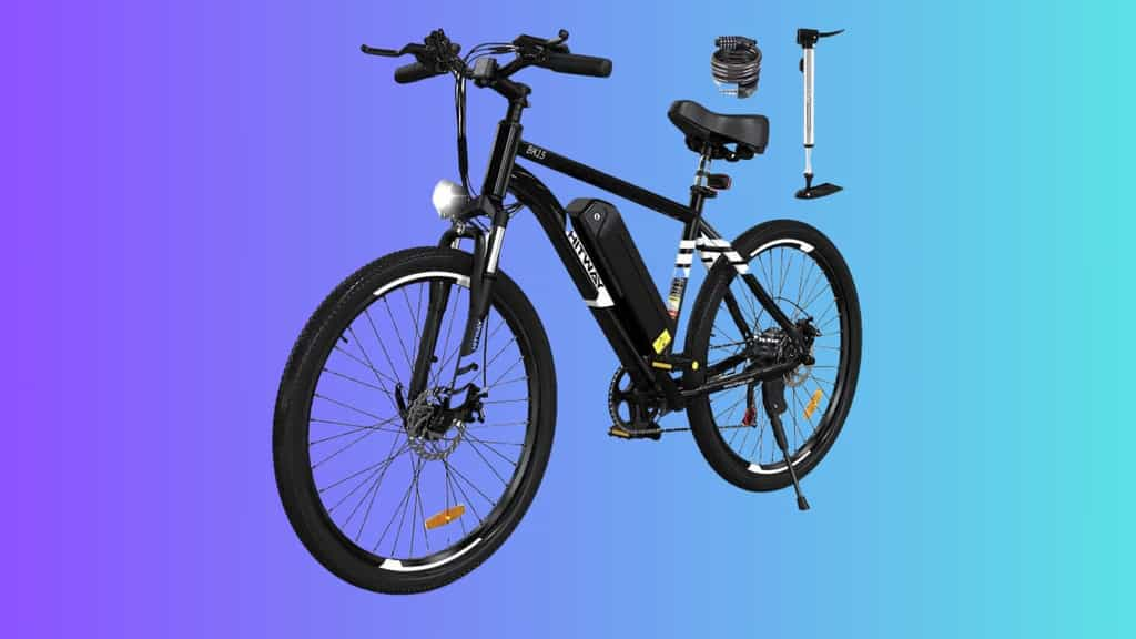 Le vélo électrique Hitway 26" : un moyen de transport écologique et performant, disponible à prix mini chez Cdiscount. © Cdiscount