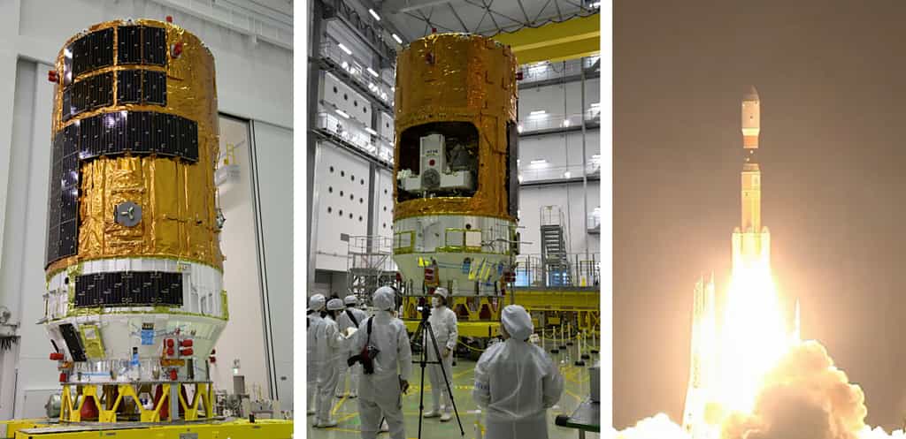 Quatrième lancement réussi d'un cargo spatial HTV après ceux de septembre 2009, janvier 2011 et juillet 2012. © Jaxa, Nasa TV